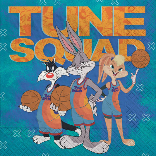 Space Jam Party Beverage Napkins 16 Pack