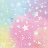 Hot Stamped Luminous Stars Beverage Napkins