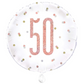 Rose Gold Glitz Age 50 Birthday Balloon