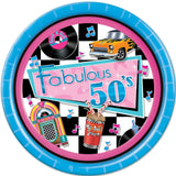 50s Fabulous Rock & Roll Paper Plates