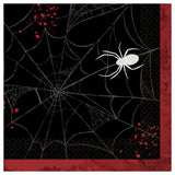 Dark Manor Spiderweb Luncheon Napkins