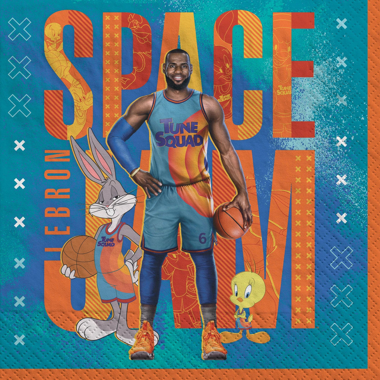 Space Jam Lebron James Birthday Party Luncheon Napkins 16 Pack