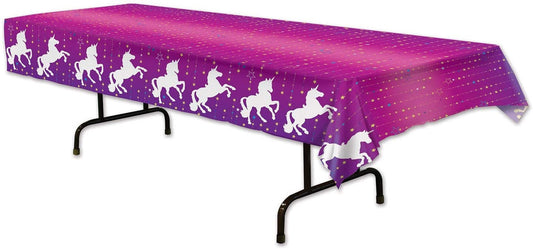 Unicorn Theme Plastic Table Cover