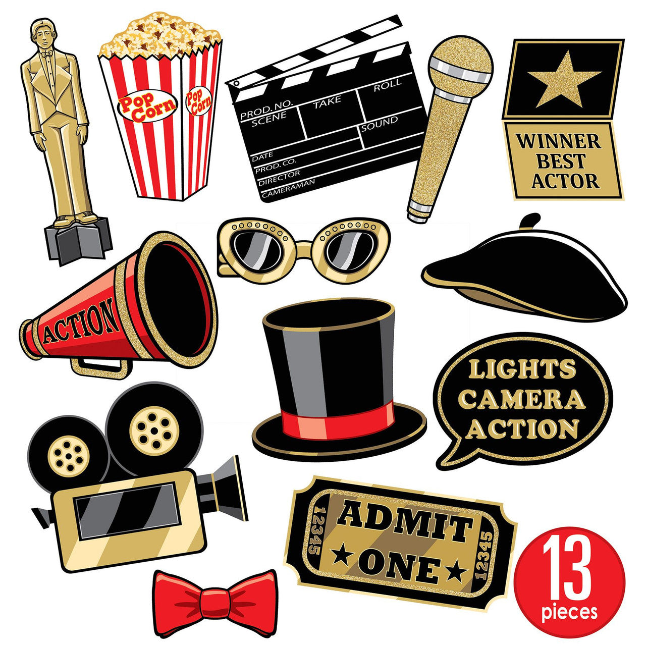Movie Night Party Box Hollywood Premier Party Decorating Kit 25pcs