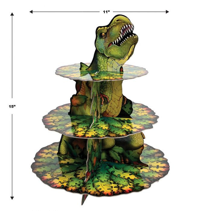 Dinosaur Cupcake Stand Party Decor