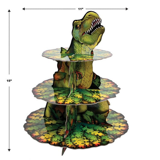 Dinosaur Cupcake Stand Party Decor