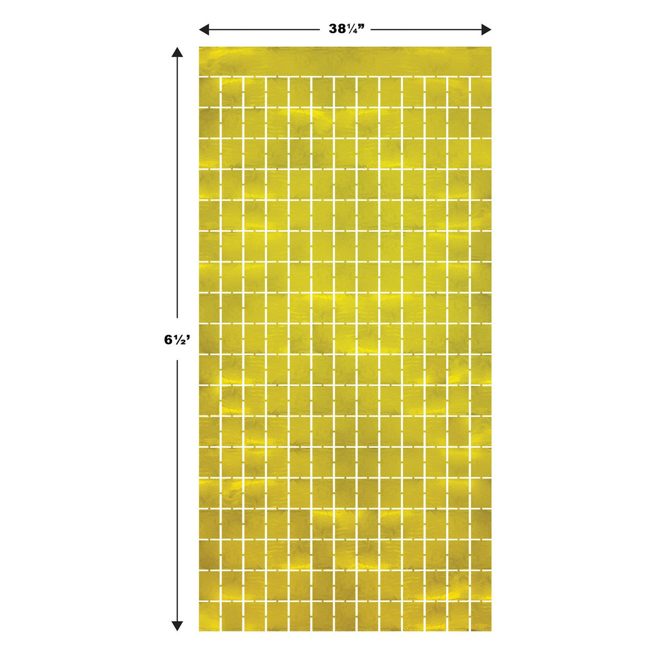 Metallic Square Gold Curtain Decorative Party Wall Curtain 6.5'