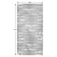 Metallic Square Silver Curtain Decorative Party Wall Curtain 6.5'