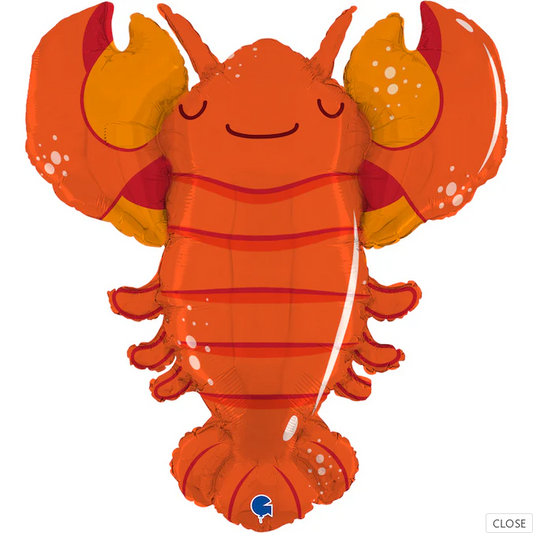 red lobster foil balloon supershape jumbo