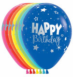 Happy Birthday Fantasy Stars Assorted 11" Latex Balloon