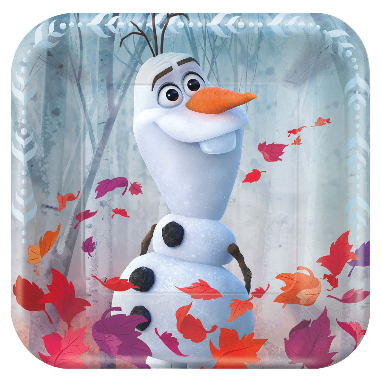 Frozen 2 Olaf Square Paper Plates