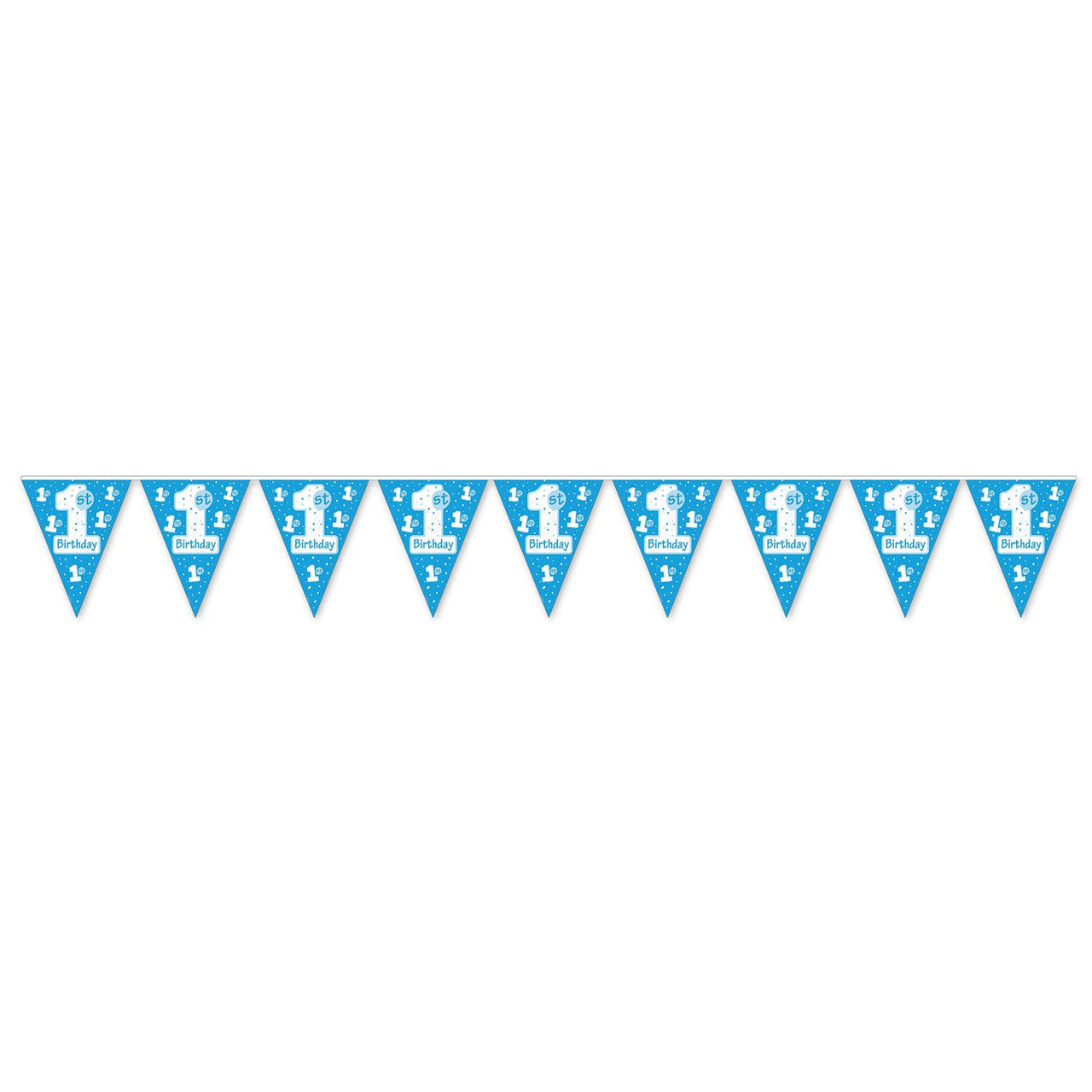 Blue 1st Birthday Banner