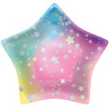 Hot Stamped Luminous Star Shaped Plates