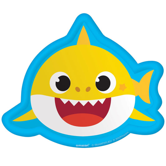 baby shark shape dessert party plates