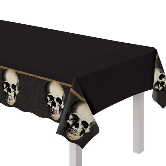 Boneyard Skulls Plastic Halloween Party Table Cover