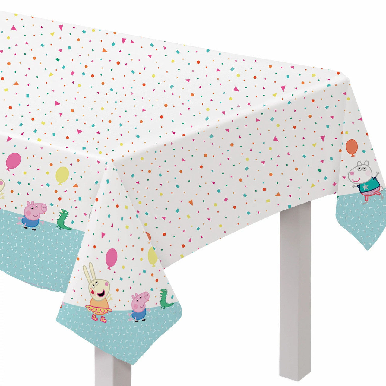 Peppa Pig Confetti Birthday Party Plastic Rectangle Table Cover