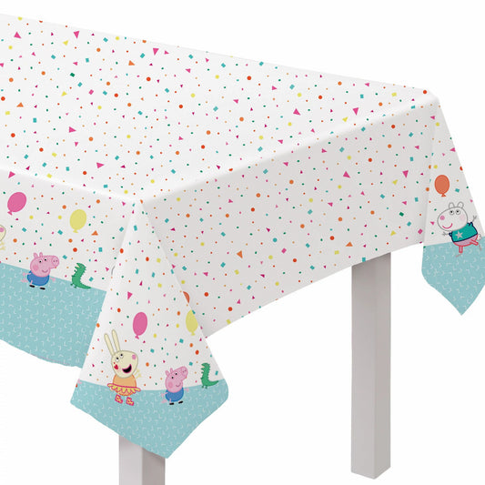 Peppa Pig Confetti Birthday Party Plastic Rectangle Table Cover