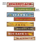 Western Theme Saloon Signs 4pcs