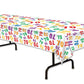70th Theme Plastic Table Cover