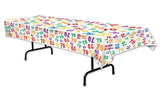 70th Theme Plastic Table Cover