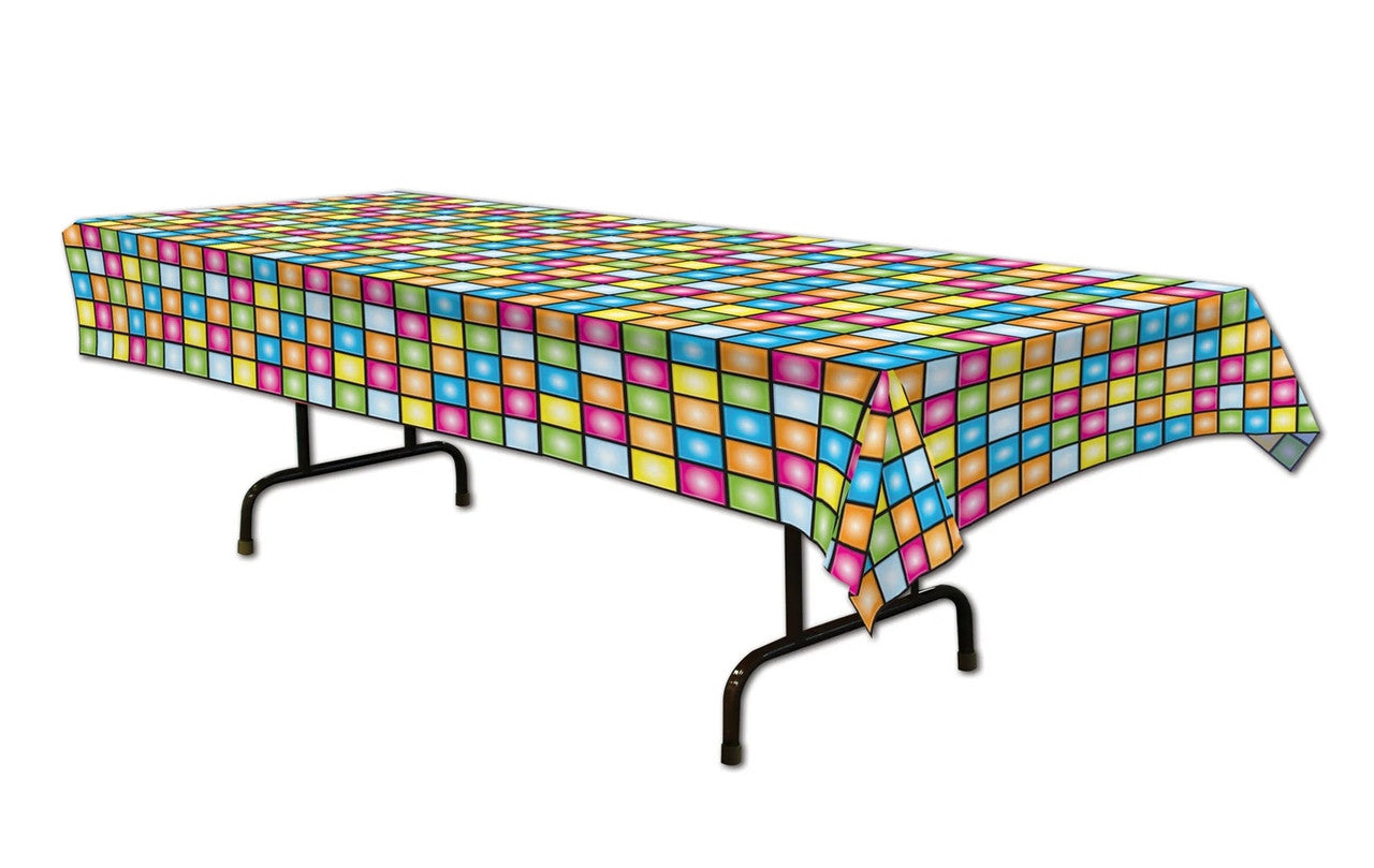 Disco Theme Plastic Table Cover