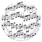 Musical notes paper plates