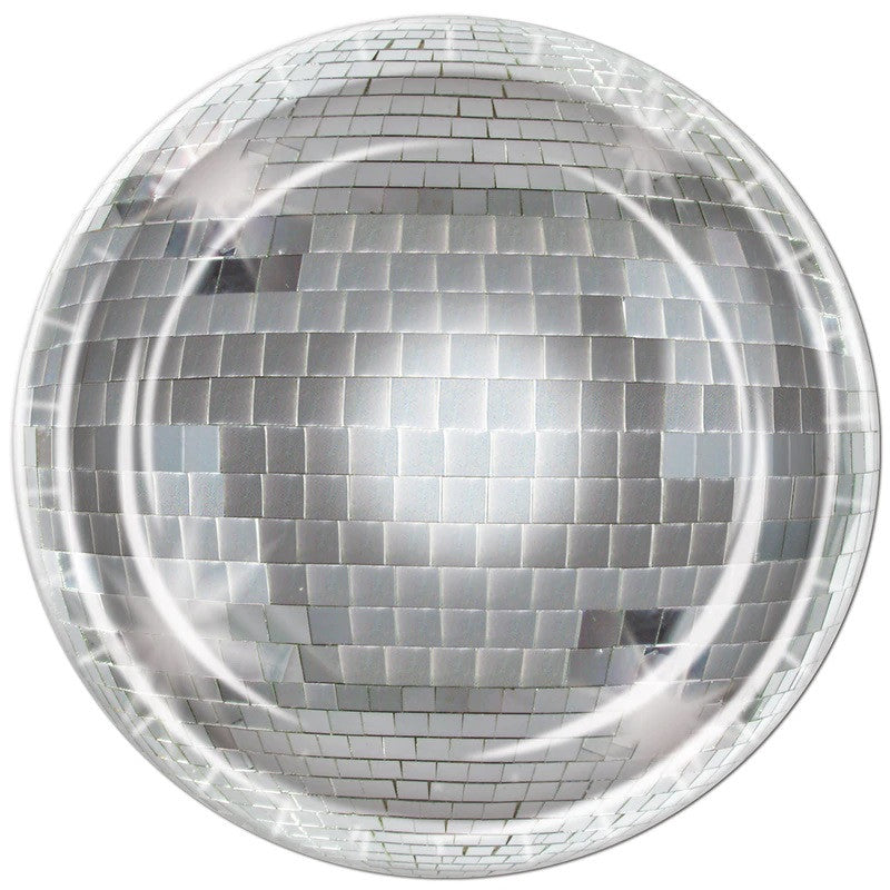 Disco Ball Paper Plates 8pk
