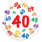 40th Paper Plates 8pk
