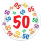 50th Paper Plates 8pk