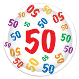 50th Paper Plates 8pk