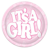 It's A Girl Baby Shower Dessert Plates 8pk