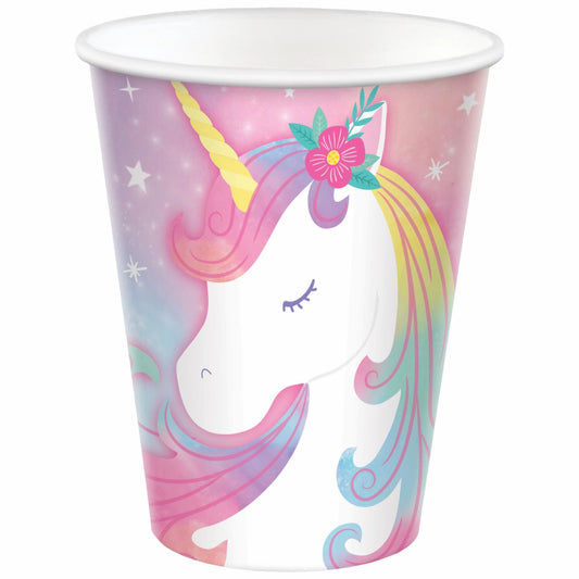 Enchanted Unicorn Paper Birthday Party Tumbler Cup