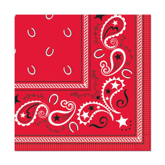 Bandana Western Lunch Napkins
