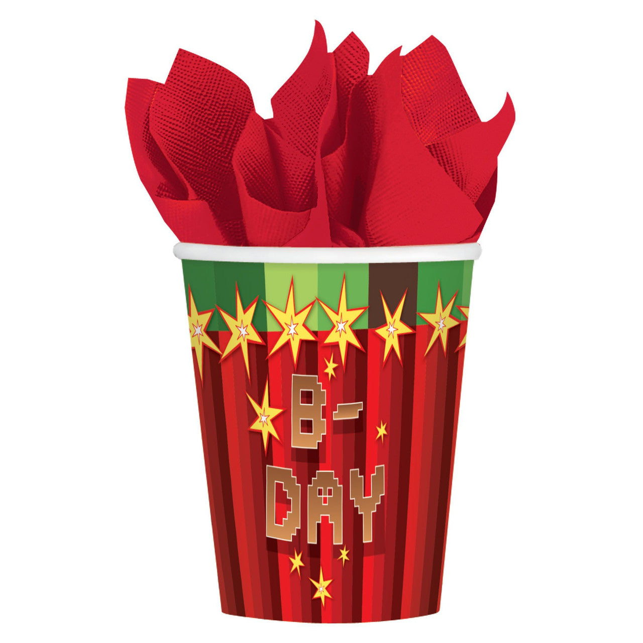 Minecraft TNT Birthday Party Paper Tumbler Cups