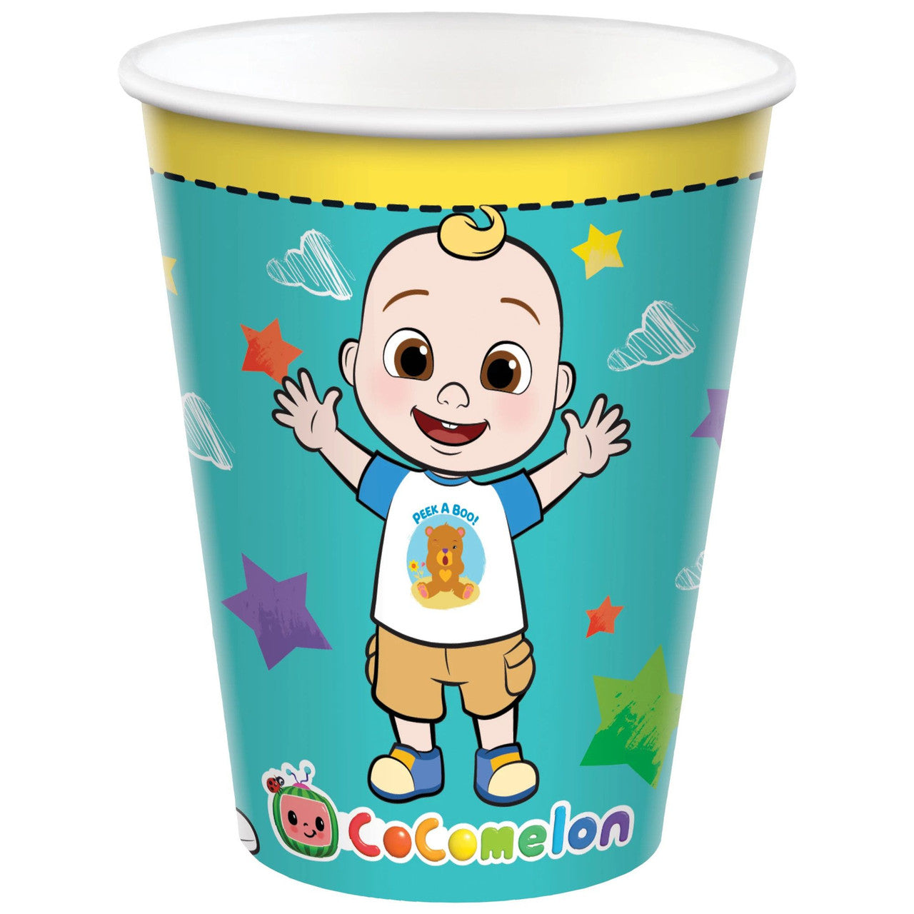 Cocomelon Birthday Party 9 oz Paper Tumbler Cups 8 Pack