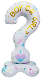 60" Giant Standing Gender Reveal Stand-Up Foil Balloon