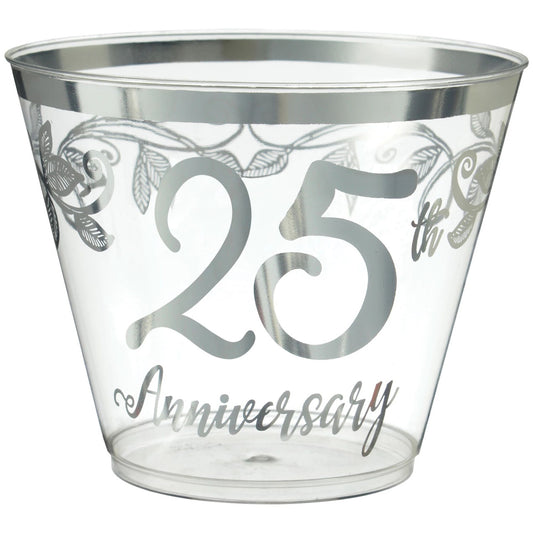 Happy 25th Anniversary 9oz Tumblers 30/CT