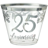 Happy 25th Anniversary 9oz Tumblers 30/CT