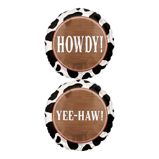 18" Yeehaw Foil Balloon