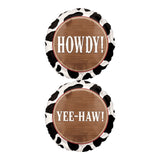Yeehaw Western Cowboy Foil Balloon 18"