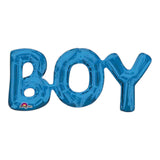 Anagram 20" Air-Filled Boy Script Balloon Blue Block Letter Mylar Party Decor