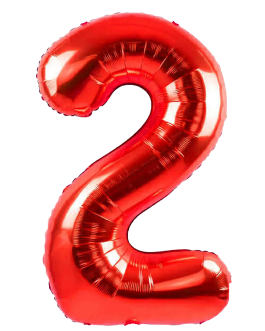 34” Number Balloon Red Trico