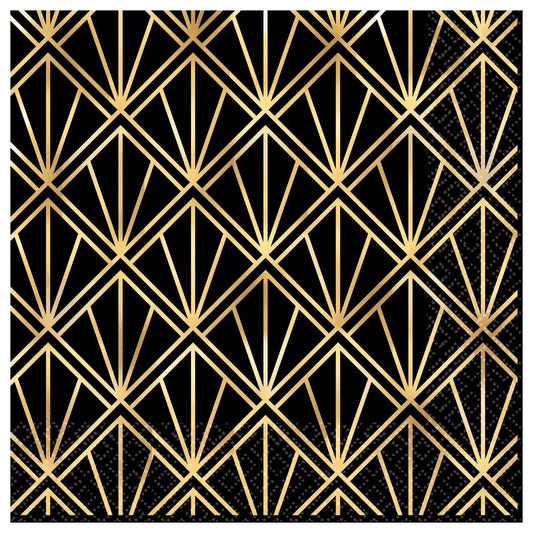 Glitz & Glam Beverage Napkins, Hot-Stamped 16/CT