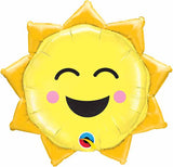 35" Sunny Smile Jumbo Sun Foil Balloon
