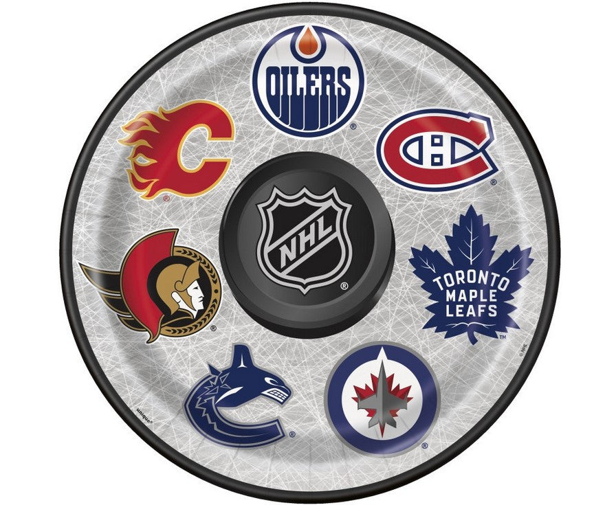 NHL Hockey Teams 9" Dinner Plates 8/CT