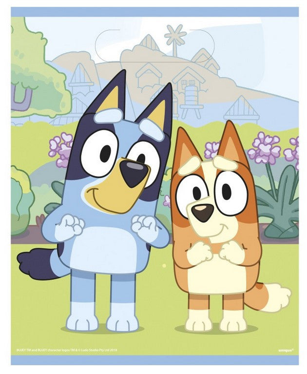 Bluey Party Theme Loot Bags 8/CT