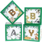 12" Baby Shower Safari Jungle Animal Box Set of 4 Baby Block Boxes