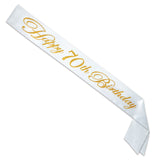 70th Birthday Sash