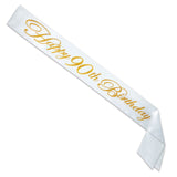90th Birthday Sash