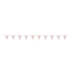 Number 60 Plastic Pennant Banner 9' Prismatic Rose gold
